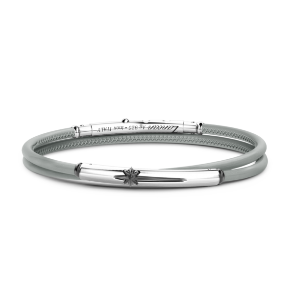 Bracciale Zancan in pelle naturale con targa in argento - immagine 7